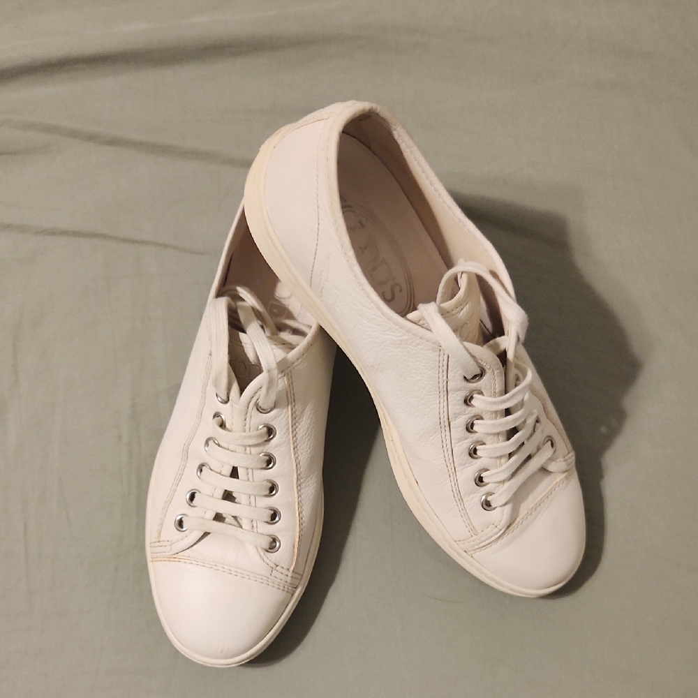 Tod's Leather Women's White Sneakers